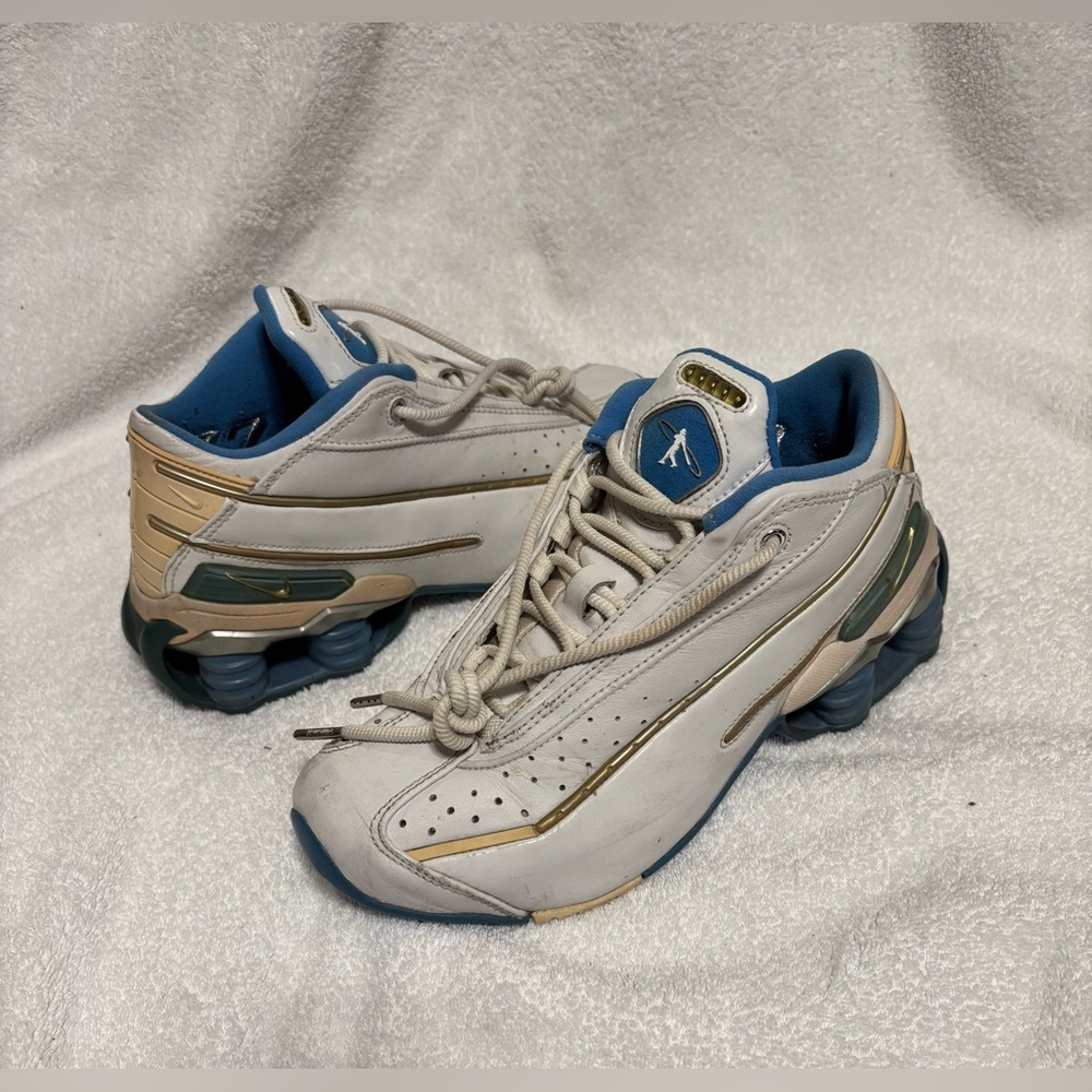 2002 Nike Ken Griffey G7 Swingman Size 6.5 White/Blue Shox